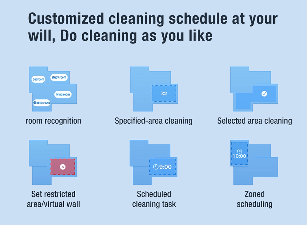 Refurbished VIOMI S9 UV Robot Vacuum Cleaner, Automatic Suction Station, Support MIJIA APP, 5200mAh Battery, 2700Pa Suction