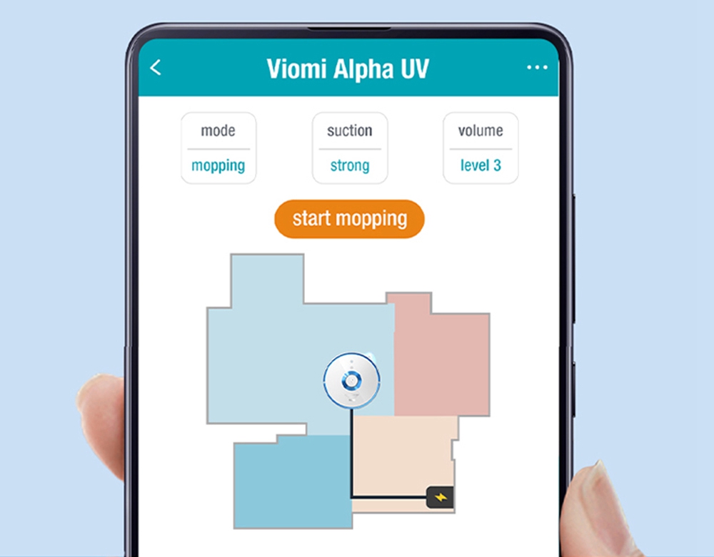 Refurbished VIOMI S9 UV Robot Vacuum Cleaner, Automatic Suction Station, Support MIJIA APP, 5200mAh Battery, 2700Pa Suction