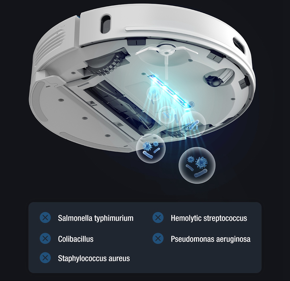 Refurbished VIOMI S9 UV Robot Vacuum Cleaner, Automatic Suction Station, Support MIJIA APP, 5200mAh Battery, 2700Pa Suction