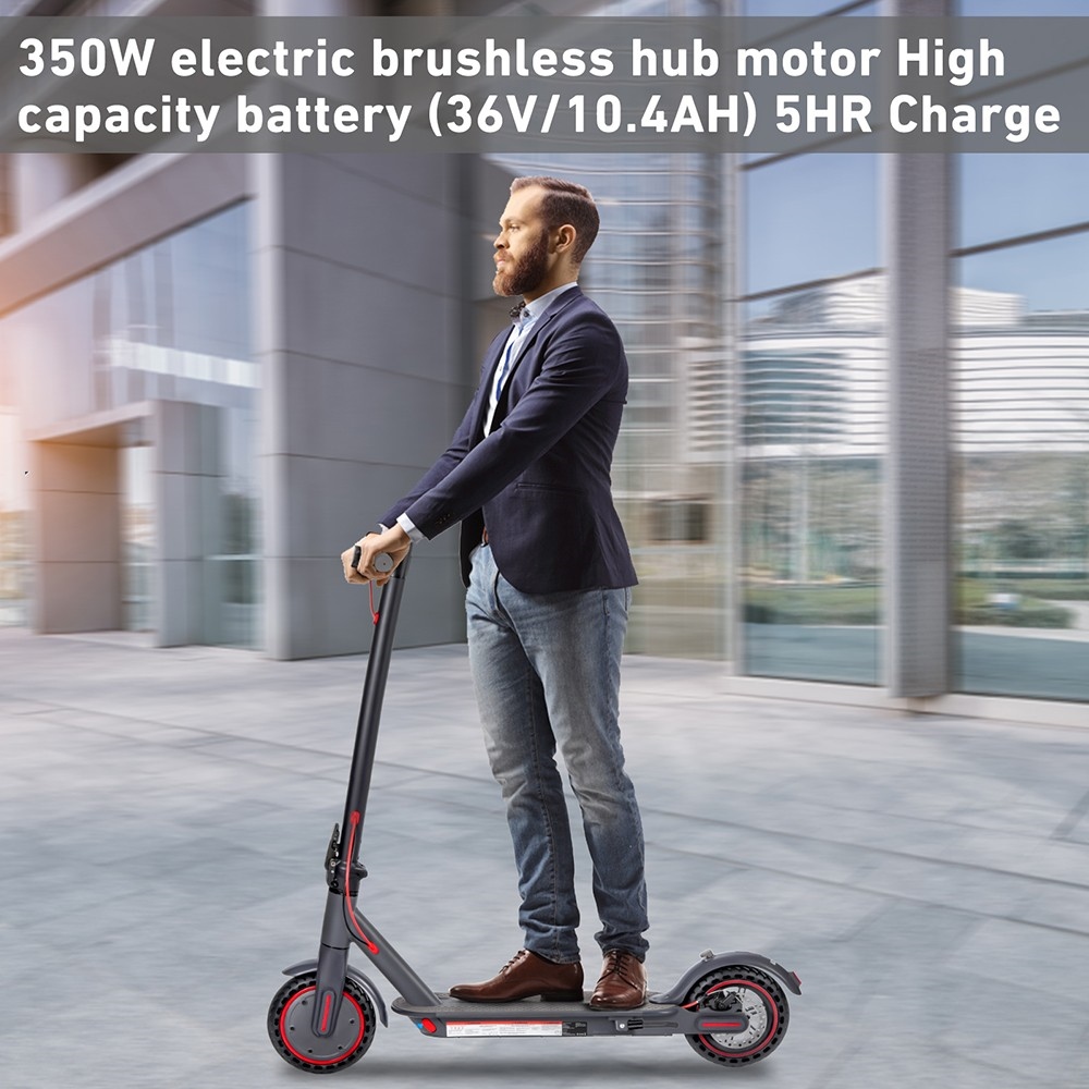 W4 Pro Folding Electric Scooter, 8.5inch Tires 350W Motor 36V 10Ah Battery 25km/h Max Speed 25-30km Range 120kg Max Load