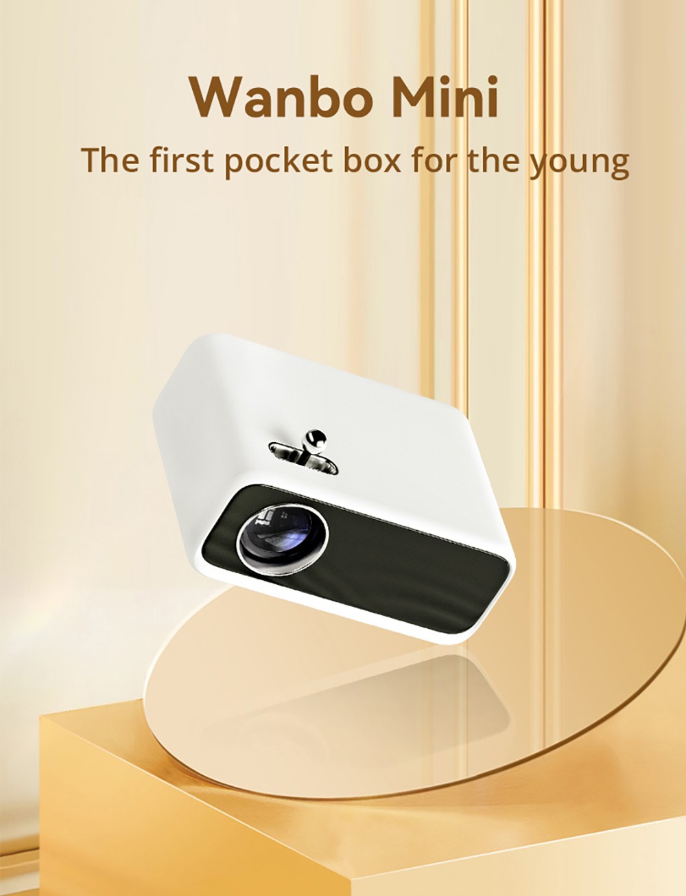 WANBO MINI LCD Projector, Multimedia Version, EU Plug