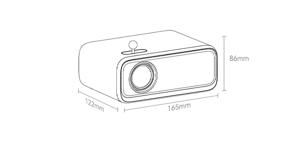 WANBO MINI LCD Projector, Multimedia Version, EU Plug