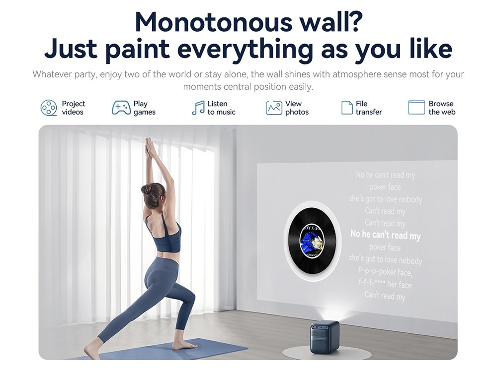 Refurbished Wanbo T2 Max NEW LCD Projector - White