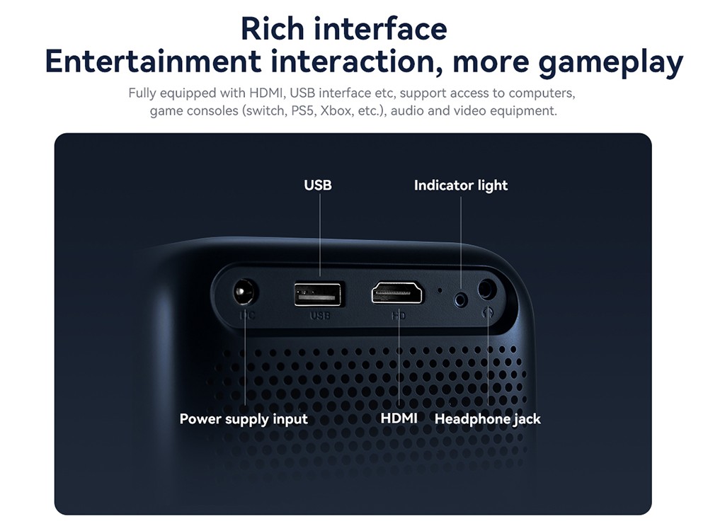 Refurbished Wanbo T2 Max NEW LCD Projector - White