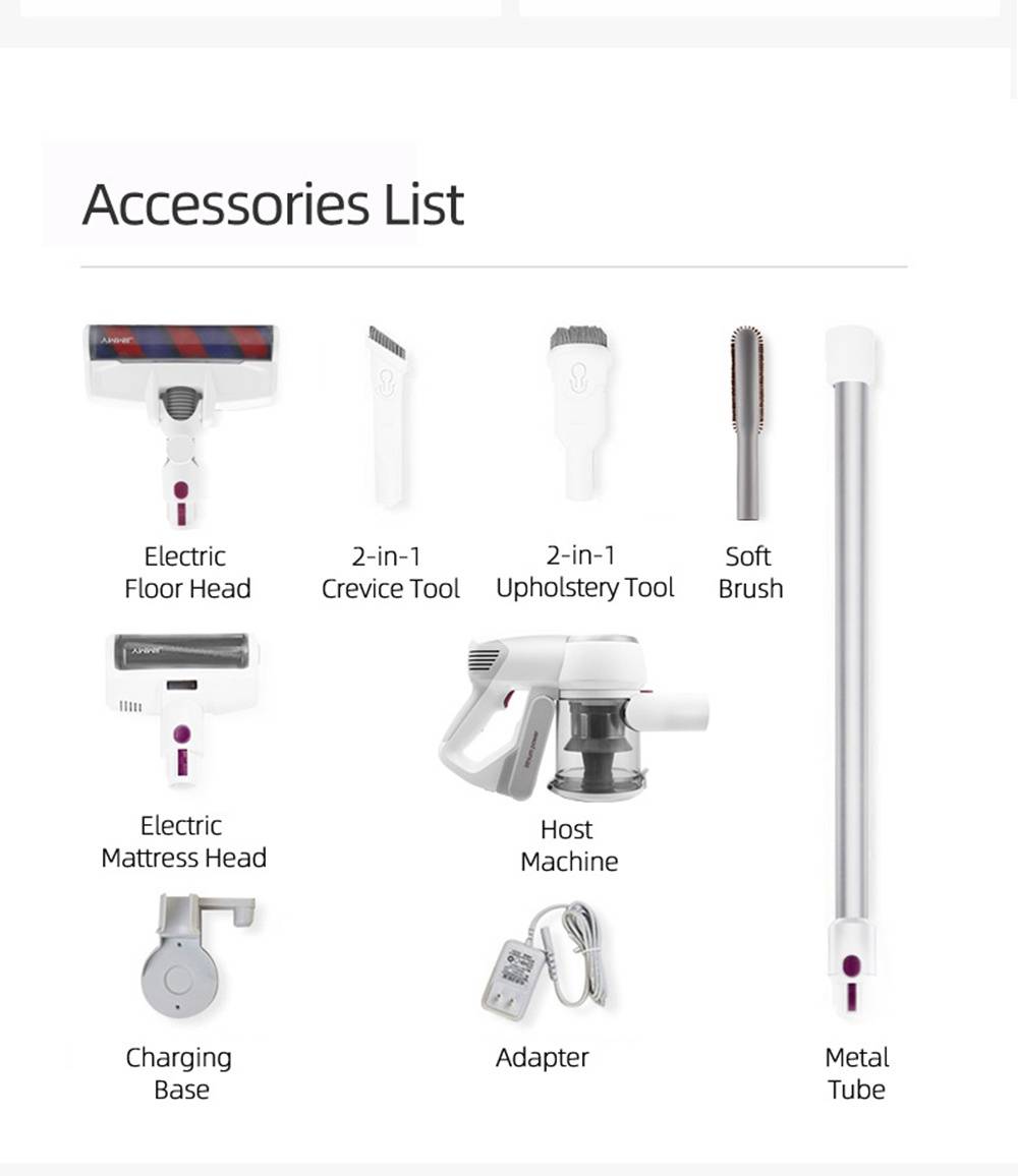 Refurbished Xiaomi JIMMY JV53 Handheld Cordless Vacuum Cleaner, 125AW Powerful Suction, High-efficiency Motor, Anti-wrapped Brush