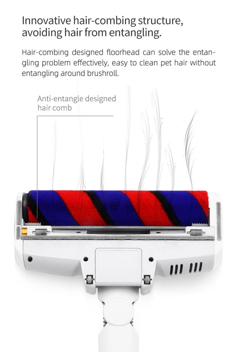 Refurbished Xiaomi JIMMY JV53 Handheld Cordless Vacuum Cleaner, 125AW Powerful Suction, High-efficiency Motor, Anti-wrapped Brush