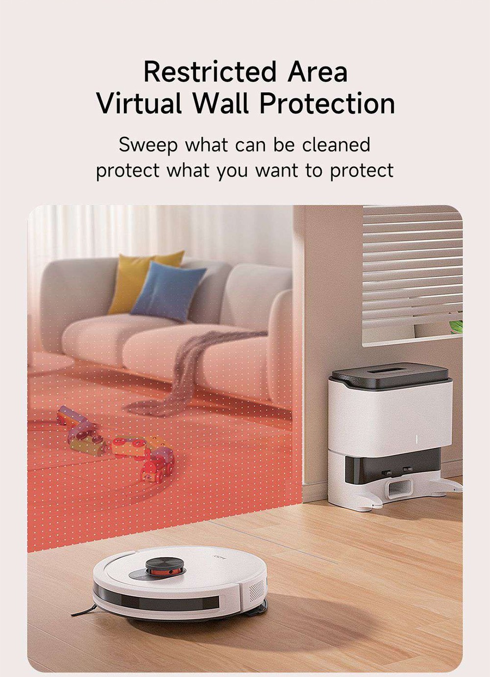 Refurbished Xiaomi ROIDMI EVE CC Robot Vacuum Cleaner, Vacuuming and Mopping, 3800Pa Suction, 0.29L Water Tank, 0.26L Dust Box