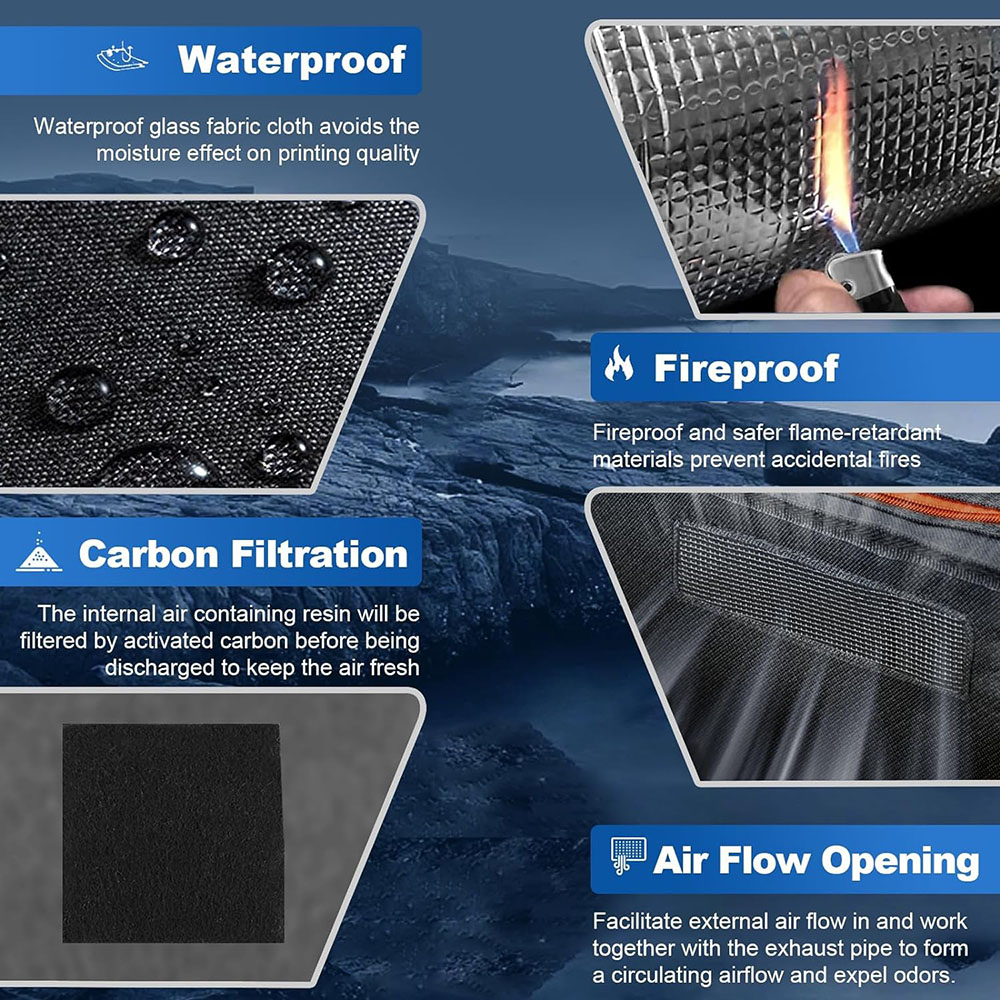 Yoopai Resin 3D Printer Enclosure with Ventilation for Creality Anycubic Elegoo Series SLA Resin 3D Printer