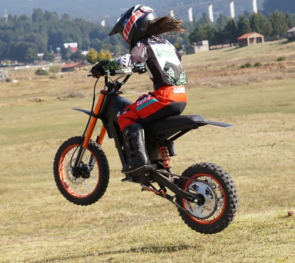 KUGOO Wish 01 Electric Mountain Bike, 1500W Motor, 48V 21Ah Battery, 55km/h Max Speed, 50km Range, 14-inch Front Tire + 12-inch Rear Tire, Hydraulic Suspension, Hydraulic Brake