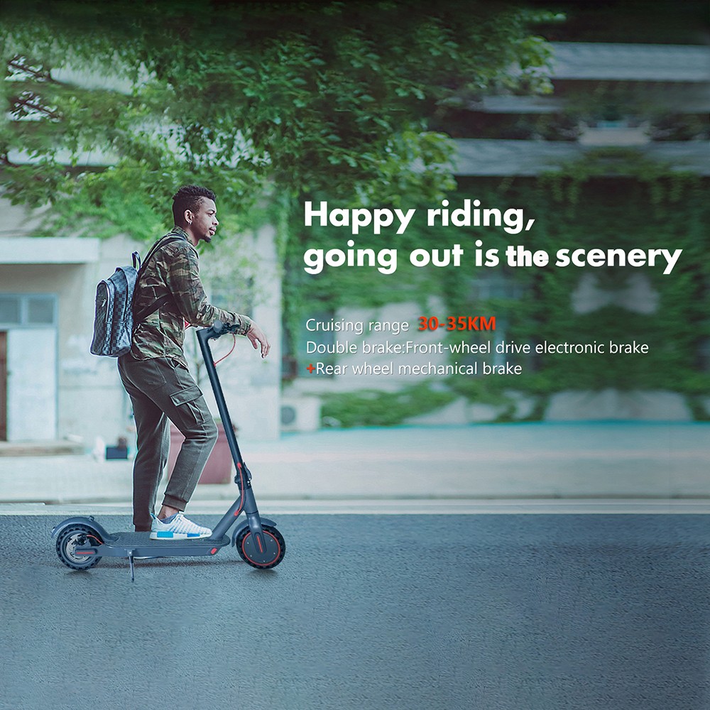 AOVO M365 PRO Electric Scooter with Turbo, Electric and Eco Mode 10.4Ah up to 31KM/H