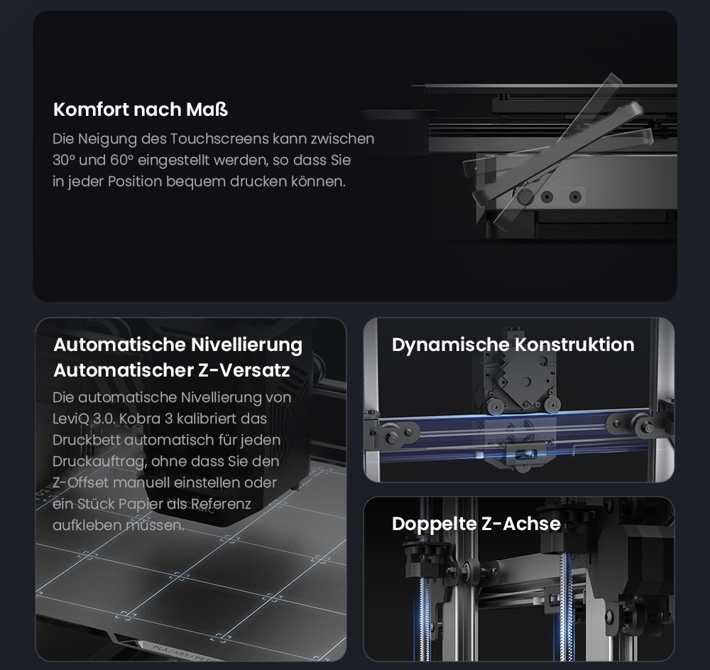 Anycubic Kobra 3 3D Drucker mit ACE Pro Combo + 4kg Pantone Filament