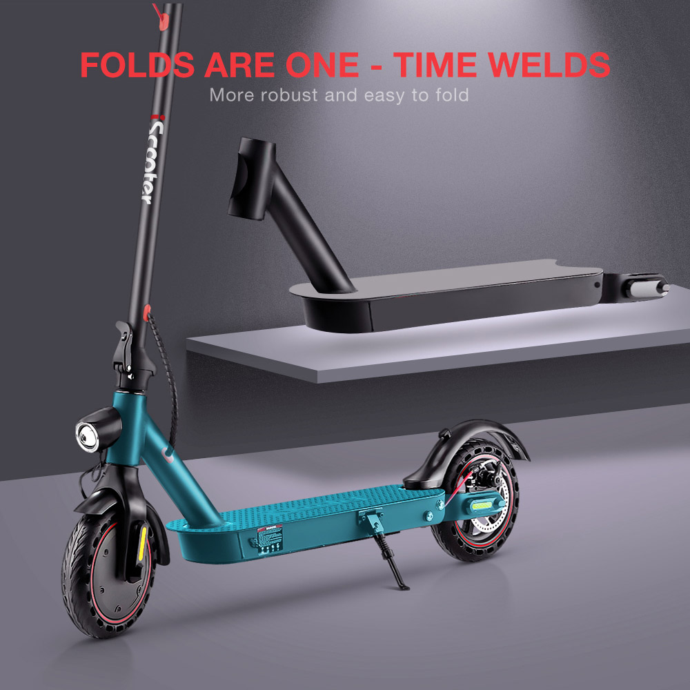 Refurbished iScooter i9 Pro Electric Scooter 8.5 Inch Honeycomb Tire 350W Motor 7.5Ah Battery 30km/h Max Speed Black