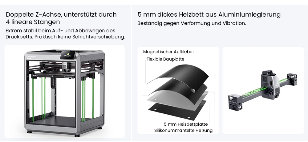 Creality, Creality K2 Plus Combo, 3D-Drucker, 3D Drucker, Filament 3D Drucker, 3D-Drucker mit CFS, 3D Druck, 3D Drucken, 3D-Druck, 3D Drucker Anfänger, bester 3D Drucker
