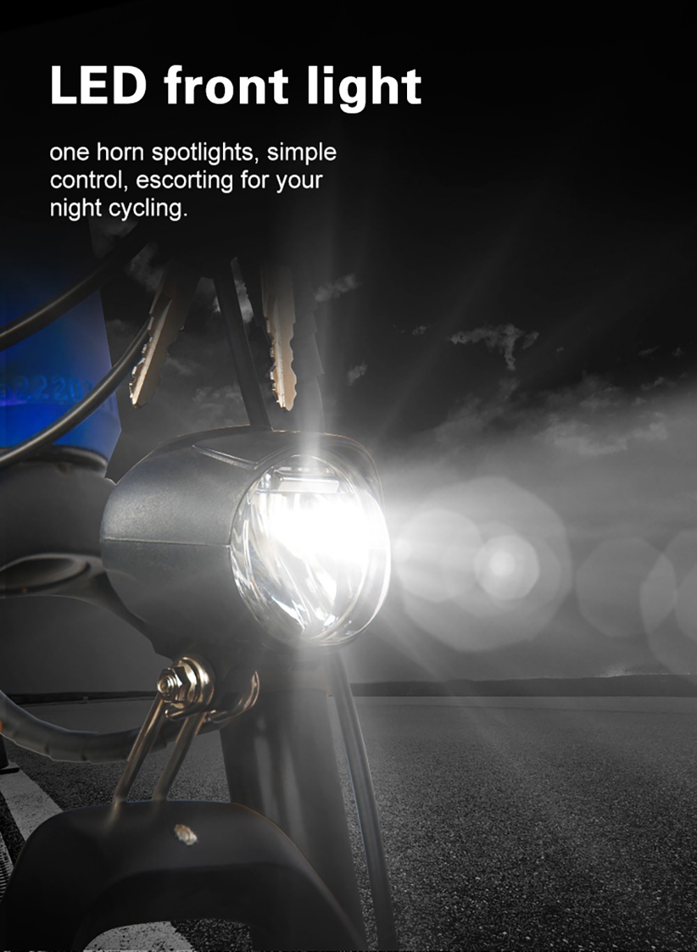 Heda TX TX11 Electric Bike 27.5x2.4 inch Tire 500W Mid Motor 48V 15Ah LG Battery 50-70km Range Shimano 9-speed Gear - Blue