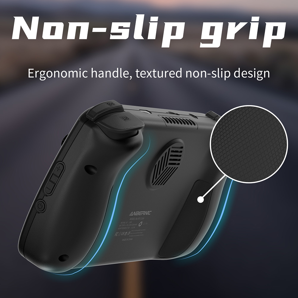 ANBERNIC RG Cube Game Console, 256GB TF Card 9000+ Games, 8GB LPDDR4X RAM 128GB UFS2.2 Storage, Android 13, 3.95-inch IPS Touchscreen 720*720, 5G WiFi Bluetooth 5.0, Moonlight Streaming, 7 Hours of Playtime, RGB Light - Black