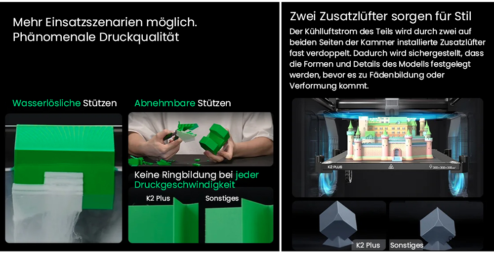 Creality, Creality K2 Plus Combo, 3D-Drucker, 3D Drucker, Filament 3D Drucker, 3D-Drucker mit CFS, 3D Druck, 3D Drucken, 3D-Druck, 3D Drucker Anfänger, bester 3D Drucker