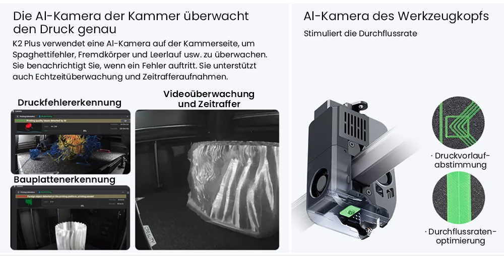 Creality, Creality K2 Plus Combo, 3D-Drucker, 3D Drucker, Filament 3D Drucker, 3D-Drucker mit CFS, 3D Druck, 3D Drucken, 3D-Druck, 3D Drucker Anfänger, bester 3D Drucker