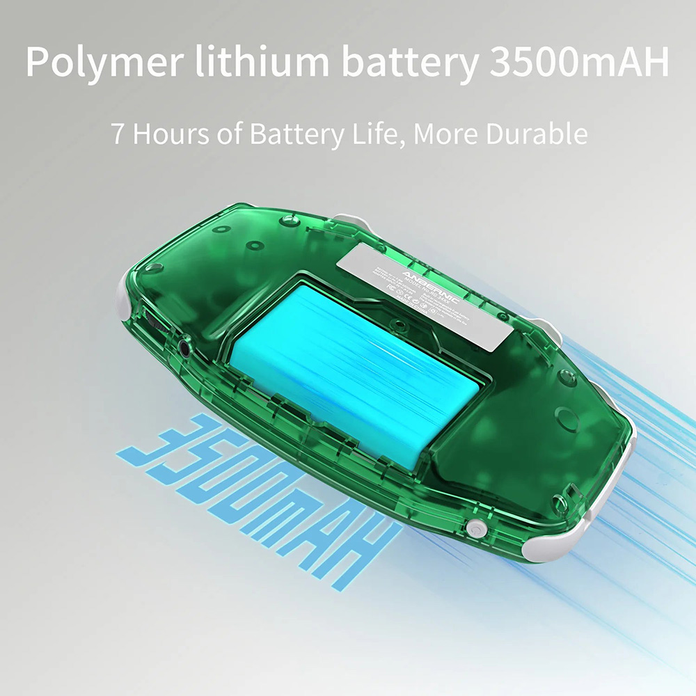 ANBERNIC RG34XX Game Console, 32GB+256GB TF Card with 11000+ Games, 3.4-inch IPS Screen, Linux 64-bit, 30+ Emulators, 7 Hours of Battery Life - Black