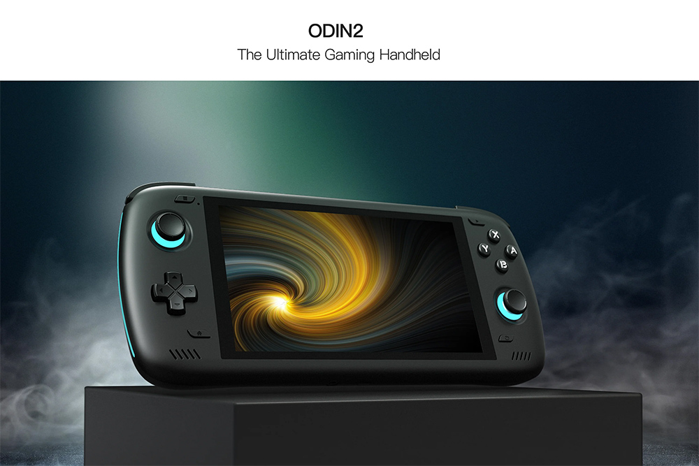 AYN Odin 2 Handheld Game Console, Snapdragon 8Gen2 CPU, Android 13, 1080p 6-inch Touchscreen, 8000mAh Battery, 12GB LPDDR5x RAM 256GB UFS4.0 Storage, WiFi 7 Bluetooth 5.3 - Clear Blue