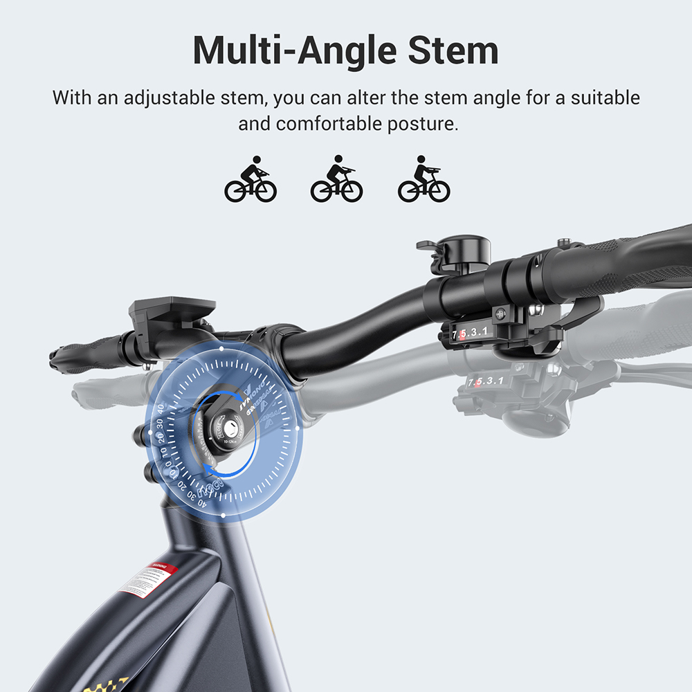 Refurbished Eleglide C1 ST Trekking Bike with 250W Mid-Drive Motor, 27.5in Wheels, 522Wh Battery, 150km Range, Hydraulic Suspension & Hydraulic Disc Brakes (Black)