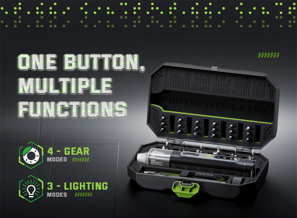 Hanboost ES01 35 In 1 Electric Screwdriver Set, Cordless Precision Tool with Magnetic Bits, Manual and Electric Modes, 4 Torque, 4 LED, for PC, Phone, Camera, Laptop, Watch, and Drone Repairs