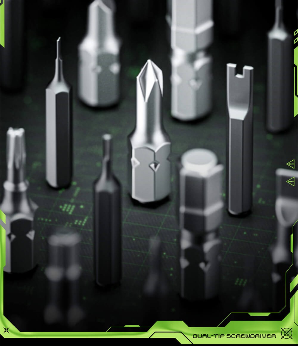 Hanboost ES01 35 In 1 Electric Screwdriver Set, Cordless Precision Tool with Magnetic Bits, Manual and Electric Modes, 4 Torque, 4 LED, for PC, Phone, Camera, Laptop, Watch, and Drone Repairs