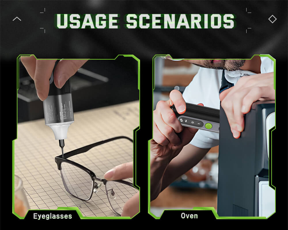 Hanboost ES01 35 In 1 Electric Screwdriver Set, Cordless Precision Tool with Magnetic Bits, Manual and Electric Modes, 4 Torque, 4 LED, for PC, Phone, Camera, Laptop, Watch, and Drone Repairs