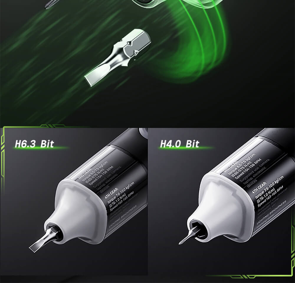 Hanboost ES01 35 In 1 Electric Screwdriver Set, Cordless Precision Tool with Magnetic Bits, Manual and Electric Modes, 4 Torque, 4 LED, for PC, Phone, Camera, Laptop, Watch, and Drone Repairs