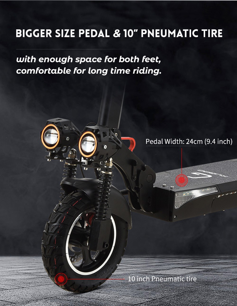 Refurbished KUGOO M4 Pro Foldable Electric Scooter 10 Inch Off-road Tyre 500W Brushless Motor 48V 21Ah Battery