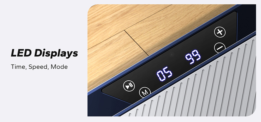 MERACH MR2441 Vibration Plate with Tension Ropes, Wireless Remote, Comfortable Lymphatic Drainage Machine, for Weight Loss - Blue