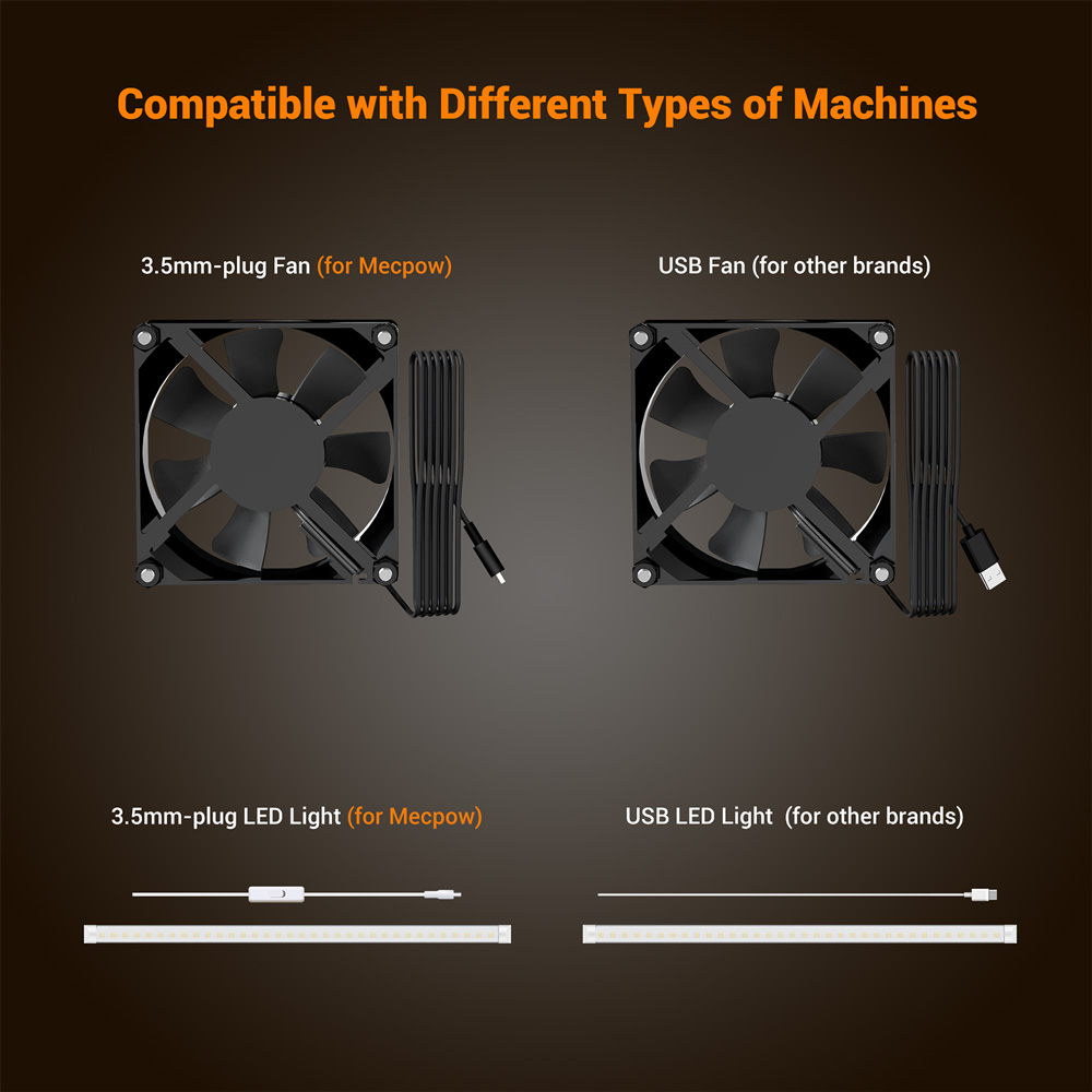 Refurbished Mecpow FC2 Fireproof Enclosure with Fan for Mecpow X5/X5 Pro Sculpfun S30 Ultra Series, 950*930*460mm