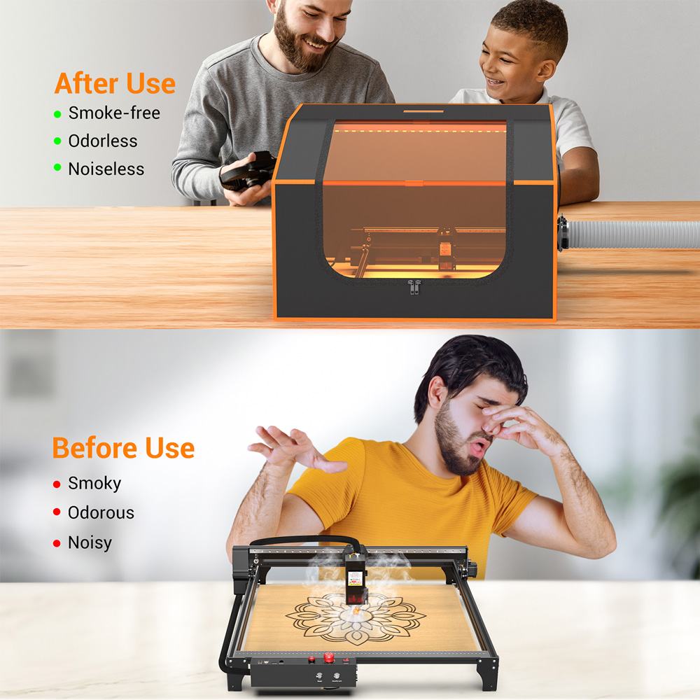 Refurbished Mecpow FC2 Fireproof Enclosure with Fan for Mecpow X5/X5 Pro Sculpfun S30 Ultra Series, 950*930*460mm