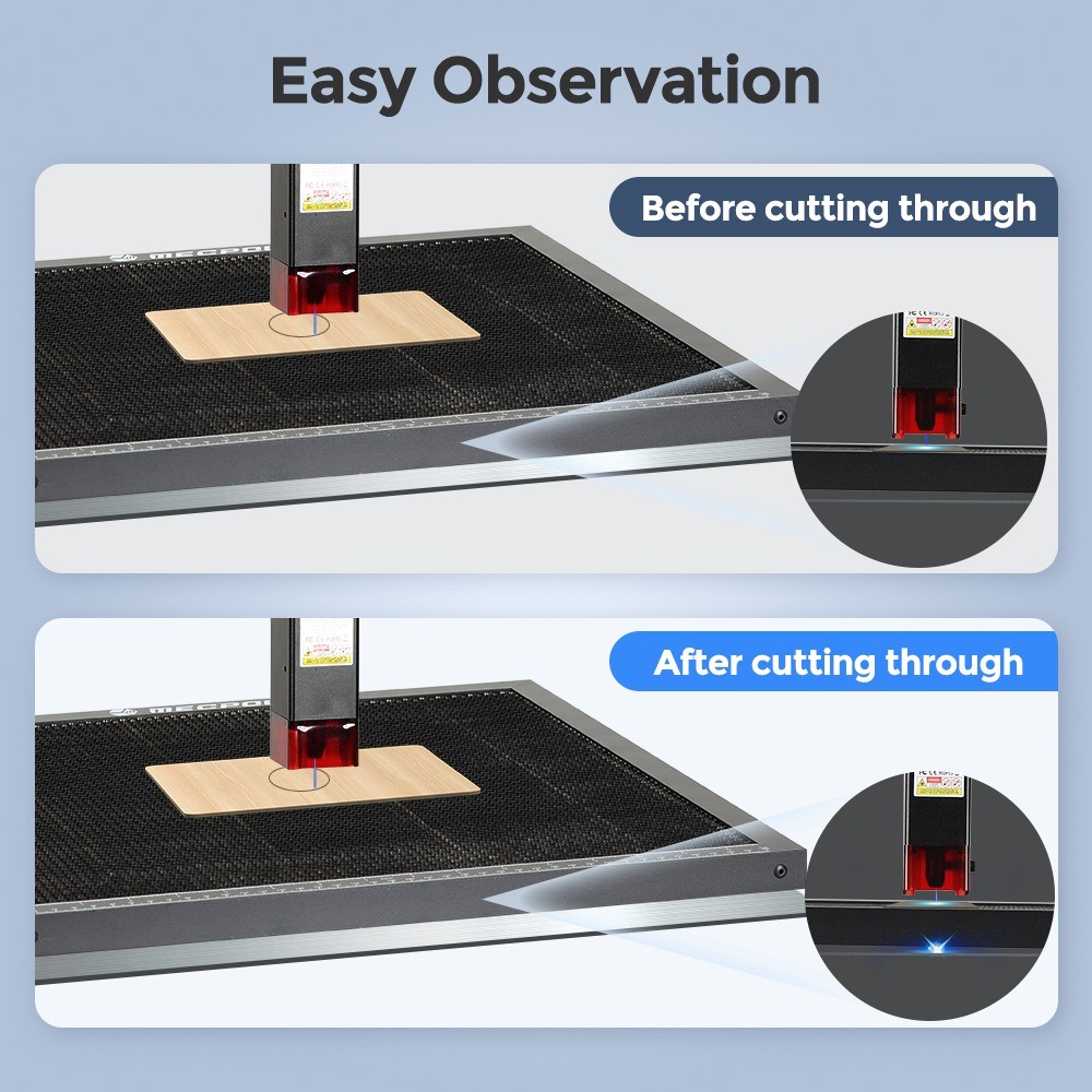Refurbished Mecpow H44 440*440*22mm Laser Bed