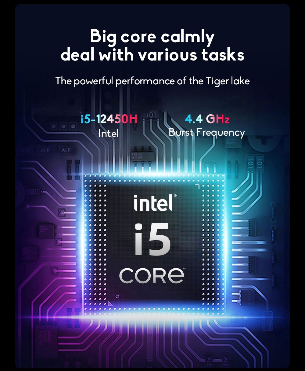 Refurbished Ninkear N14 Pro Laptop, 14.1'' 1920*1080 IPS Screen, Intel Core i5-12450H 8 Cores Max 4.4GHz, 16GB RAM 512GB SSD, 2.4G/5G Dual Band WiFi Bluetooth 4.2, 2*USB 2.0 1*USB 3.0 1*HDMI 1*Type-C, 4700mAh Battery, 720P Camera, Backlight Keyboard