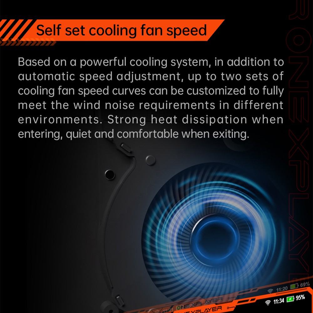 ONE Netbook OneXFly F1 Pro Handheld Game Console, 7'' 1920*1080 OLED Screen, AMD Ryzen AI 9 HX 370 CPU 12 Core Max 5.1GHz, 144Hz Refresh Rate, 32GB LPDDR5x RAM 2TB SSD, Harman Sound System, 2*USB-C 4.0, 1*USB-A 3.0, 1*TF Card Slot, 1*Audio - US Plug