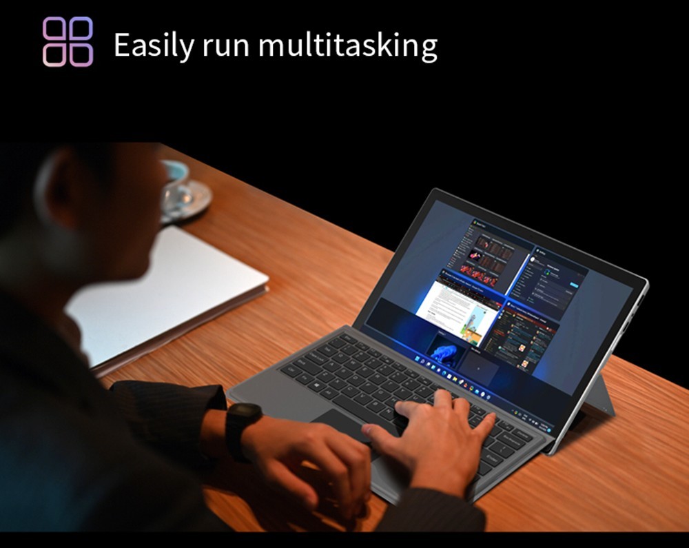 Refurbished One Netbook T1 2 in 1 Tablet PC Intel Core i7-1260P Mini Laptop, 16GB DDR5 2TB SSD 13'' Inches 2160x1440 FHD 2K Ultra-IPS Screen, USB Type-C USB3.0*2 TF Slot Mini HDMI 3.5mm Headset WiFi 6, Windows 11 Home OS - EU Plug