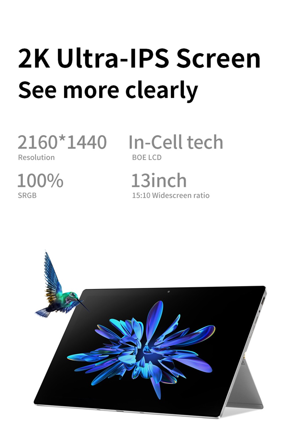 Refurbished One Netbook T1 2 in 1 Tablet PC Intel Core i7-1260P Mini Laptop, 16GB DDR5 2TB SSD 13'' Inches 2160x1440 FHD 2K Ultra-IPS Screen, USB Type-C USB3.0*2 TF Slot Mini HDMI 3.5mm Headset WiFi 6, Windows 11 Home OS - EU Plug