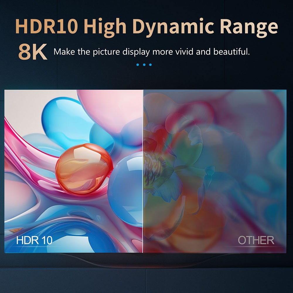 R69 Plus Android 14 TV Box, Allwinner H728 Octa-core, 4GB RAM 32GB ROM, 8K & 4K Decoding, HDR10, WiFi 6, 1*1000M Ethernet, 1*USB 2.0, 1*USB3.0, 1*SD Card Slot - EU Plug