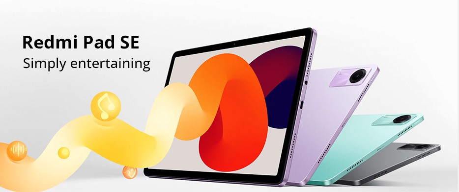 Refurbished Redmi Pad SE CN Version 11 inch Tablet, 6GB RAM 128GB ROM, MIUI Pad 14 (Android 13), 5G WiFi - Grey