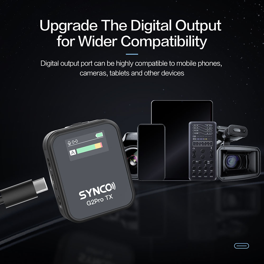 SYNCO G2A1 Pro Wireless Lavalier Microphone