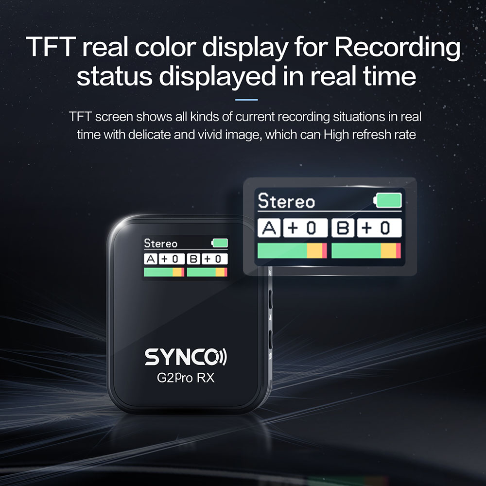 SYNCO G2A1 Pro Wireless Lavalier Microphone