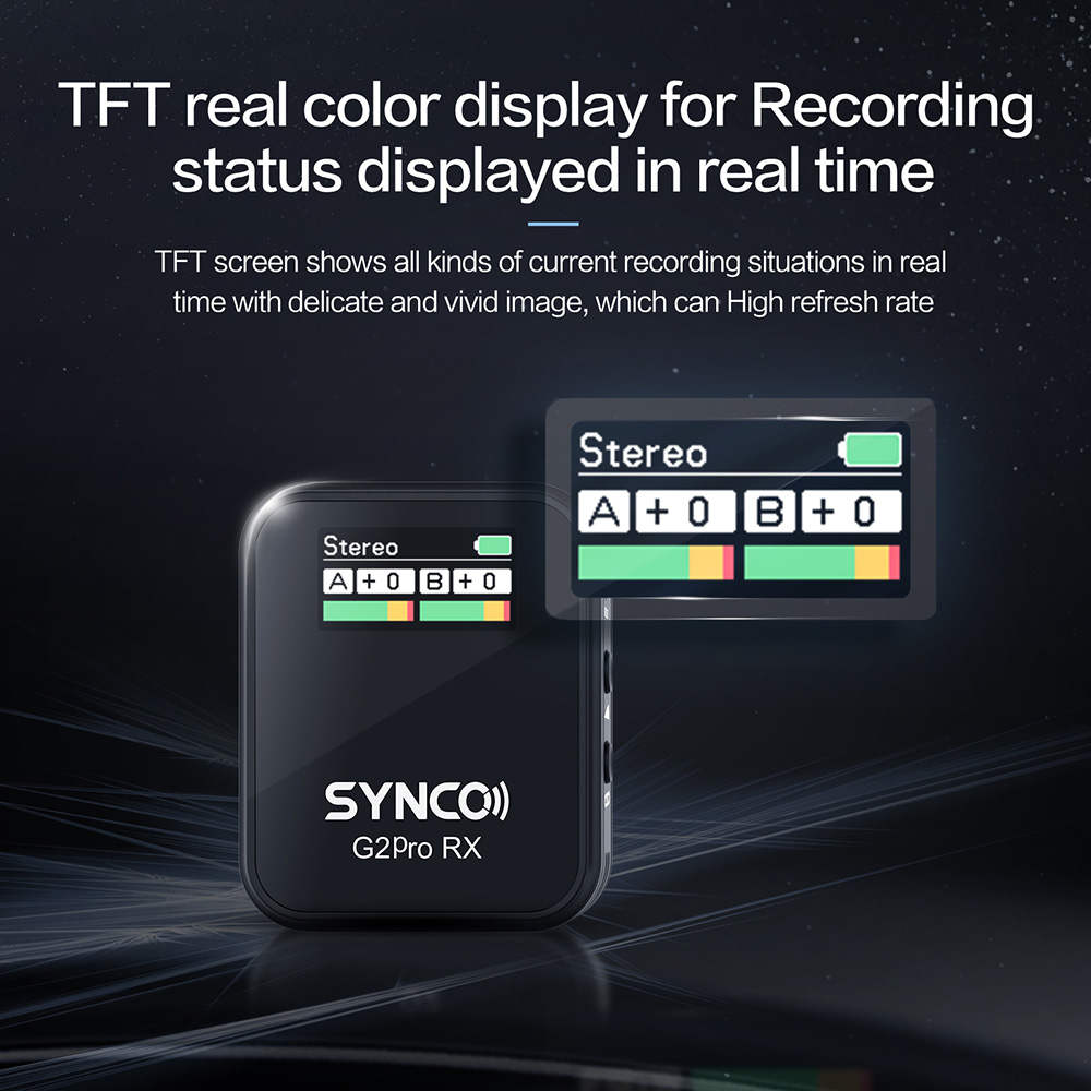 SYNCO G2A2 Pro Wireless Lavalier Microphone