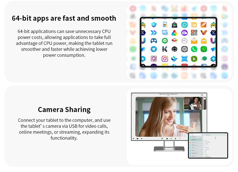 Teclast P50 11inch Tablet, Android 15, 6GB RAM 128GB ROM, 13MP+5MP Camera, 1280x800 Resolution, Octa-Core, 8000mAh Battery, Type-C/GMS/WiFi/Bluetooth/3.5mm Jack