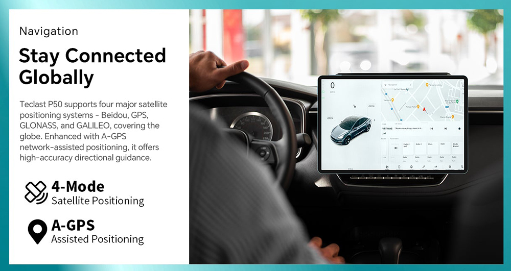 Teclast P50 11inch Tablet, Android 15, 6GB RAM 128GB ROM, 13MP+5MP Camera, 1280x800 Resolution, Octa-Core, 8000mAh Battery, Type-C/GMS/WiFi/Bluetooth/3.5mm Jack