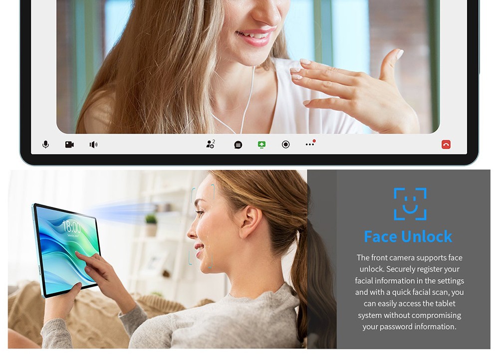 Teclast P50 11inch Tablet, Android 15, 6GB RAM 128GB ROM, 13MP+5MP Camera, 1280x800 Resolution, Octa-Core, 8000mAh Battery, Type-C/GMS/WiFi/Bluetooth/3.5mm Jack