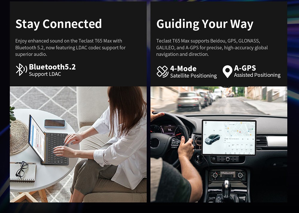 Refurbished Teclast T65 Max Android 14 Tablet, 13-inch 1920*1200 IPS Screen, Helio G99 8 Core Max 2.2GHz, 8GB+12GB Expansion RAM 256GB ROM, 2.4/5GHz WiFi Bluetooth 5.0, 10000mAh Battery, 18W Fast Charging, GPS/Galileo/GLONASS/BDS, Face Unlock