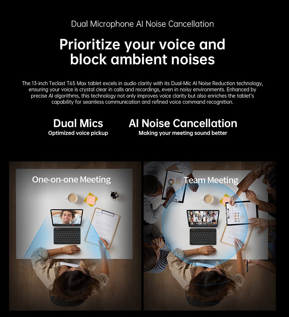 Refurbished Teclast T65 Max Android 14 Tablet, 13-inch 1920*1200 IPS Screen, Helio G99 8 Core Max 2.2GHz, 8GB+12GB Expansion RAM 256GB ROM, 2.4/5GHz WiFi Bluetooth 5.0, 10000mAh Battery, 18W Fast Charging, GPS/Galileo/GLONASS/BDS, Face Unlock