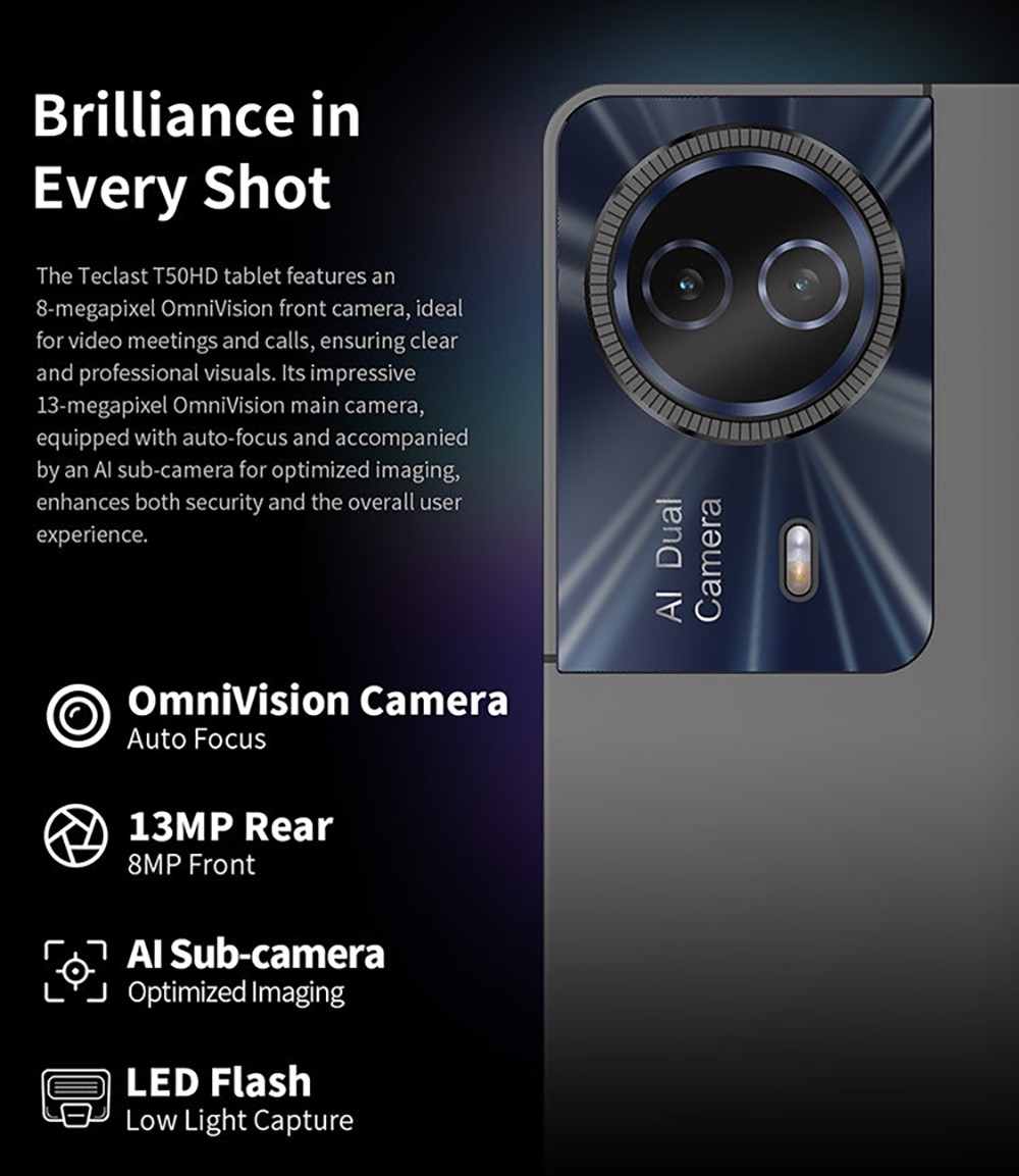 Refurbished Teclast T65 Max Android 14 Tablet, 13-inch 1920*1200 IPS Screen, Helio G99 8 Core Max 2.2GHz, 8GB+12GB Expansion RAM 256GB ROM, 2.4/5GHz WiFi Bluetooth 5.0, 10000mAh Battery, 18W Fast Charging, GPS/Galileo/GLONASS/BDS, Face Unlock