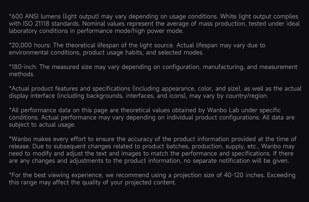 Refurbished WANBO DaVinci 1 Pro Projector, Android 11, 600 ANSI Lumens, HDR 10, 5G WiFi Bluetooth, Auto-Focus/Auto Keystone Correction/Auto Screen Fit/Obstacle Avoidance, YouTube/Disney/Prime Video Preinstalled