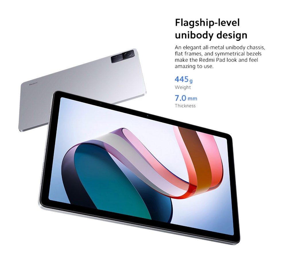 Refurbished Xiaomi Redmi Pad 10.61'' 2K Screen Octa Core Dolby Atmos 8000mAh 8MP Camera Bluetooth 5.3 8MP 4+128GB - Silver